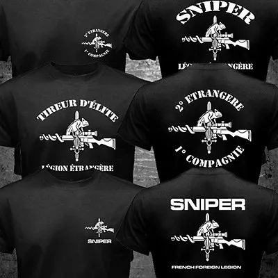 $21.99 • Buy New French Foreign Legion 2e Légion Etrangère Special Forces Sniper Logo T-shirt