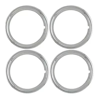 18  Plastic Chrome Beauty Rings TRIM RING SET -(Left Right Front Rear) • $148.17