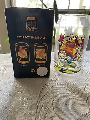 Marvel Comics Movie 80 Years Wolverine Vintage Drinking Glass Nib • $10