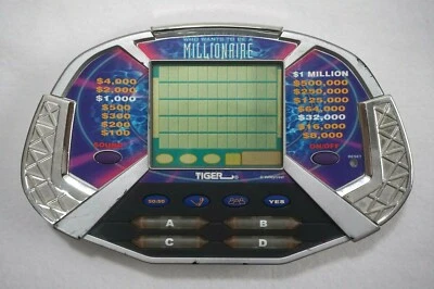 £7.65 • Buy Who Wants To Be A Millionaire Tiger Vintage Handheld Game TV Show Travel Game