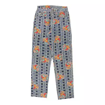 Banana Moon Checked Trousers - 28W UK 10 Blue Cotton • £40.70