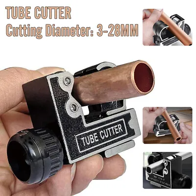 Pipe CutterAdjustable Pipe SliceMini Tube Cutter With Replacable Cutting Wheel • £6.64