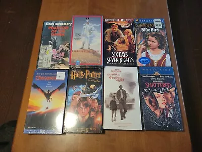 Lot Of 8 Brand New Sealed NOS VHS Movies 90s Video Cassette Harry Potter Etc. • $20