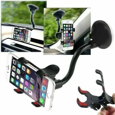 360° Car Windshield Mount Cradle Holder Stand For IPhone Mobile Cell Phone GPS • £4.95