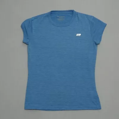 Marika Tech Dry Wik Performance Tee Short Sleeve Blue Woman's Top Size (S) • $10.97