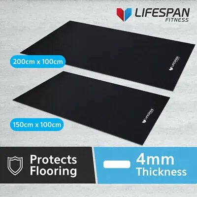 NEW 1.5m 2.0m Lifespan Fitness Home/Gym Rubber Floor Mat Treadmill Exercise Bike • $99.09
