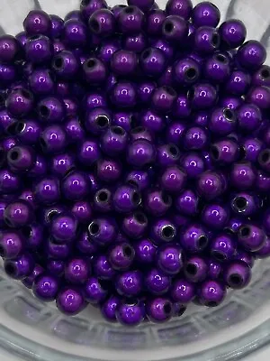 Miracle Beads 6mm X100 Purple • £3.25