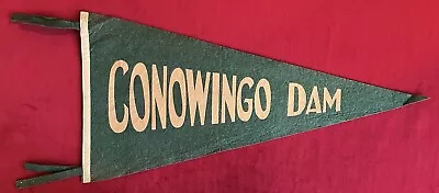 Vintage Conowingo Dam 23.5 Inch Pennant Maryland Hydroelectric Susquehanna River • $89.99