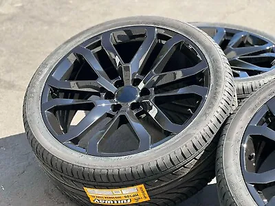 2023 Wheels Rims Tires 24  GMC Sierra Yukon Chevy Silverado 1500 Tahoe 305/35r24 • $1999