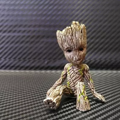 Miniature Garden Sitting Groot Figurine PVC Statue Groot In For Kids Home Decor • $8.95