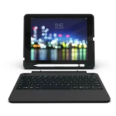 ZAGG Slim Book Go Detachable QWERTY Keyboard Case For 9.7-inch IPad 5th 6th GEN • £13.95