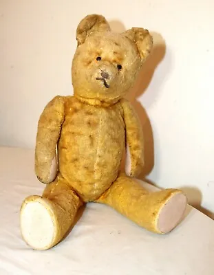 £211.71 • Buy Rare Antique Handmade Straw Filled Mohair Jointed Talking Growling Teddy Bear