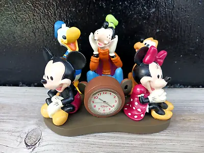 Walt Disney World Collectible Mickey Mouse & Friends Quartz Desk Clock Figurine • $19.99