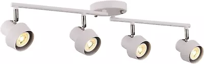 4-Light LED Track LightAdjustable Track Heads Foldable Track Lighting Fixtures • $68.99