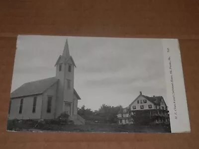 MT. POCONO PA - 1907-1915 ERA POSTCARD - M.E. CHURCH And CLAIRMONT HOUSE • $5.50