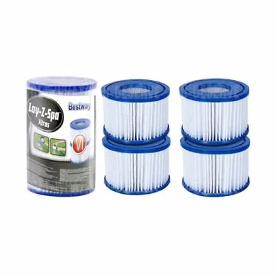 4 X BRAND NEW Bestway Lazy Lay-z-Spa Filters VI Cartridge  - Hot Tub - Spa   • £13.95