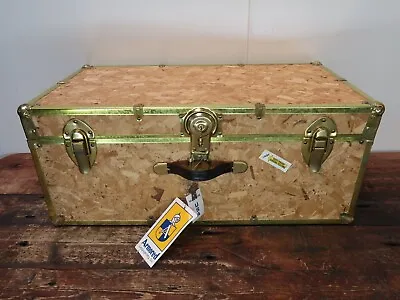 Armored Luggage Mfg Co. Steamer Trunk With Tags & Keys Vintage • $140