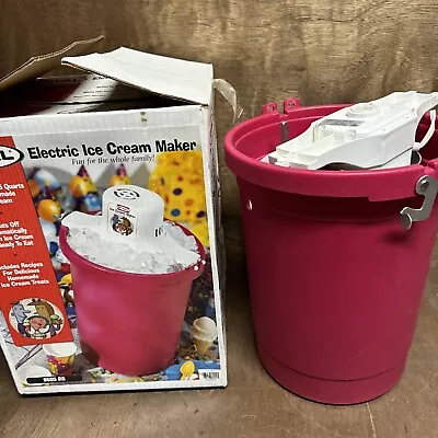 Vintage Rival Electric Ice Cream Freezer Maker 6 Qt Quart Model 8605 Rv • $31.49