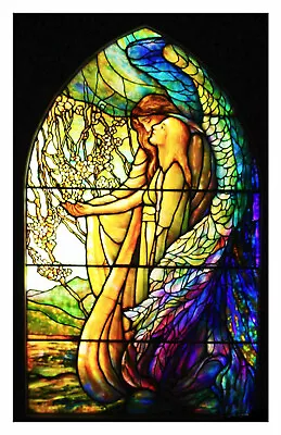 Art Nouveau Guiding Angel Louis Comfort Tiffany Counted Cross Stitch Pattern • $9.79