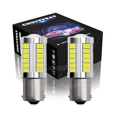 2x 6000K White LED For MTD Lawn Tractor Head Light Bulb BA15S 1156 Bulbs Mower • $4.31