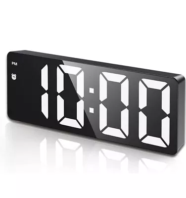2-LED Mirror Alarm Clock GH0712L HD Digital Hi/Low Brightness Silent Button C-1 • $9.79