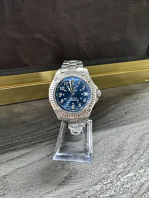 Breitling Colt Ocean A64350 Blue Dial Stainless Steel Case & Band Travel Pouch • $1299