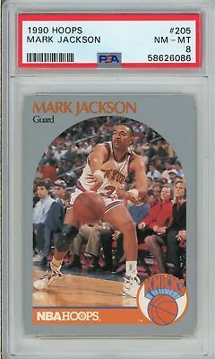 1990 Hoops 205 Mark Jackson  PSA 8 • $59.99