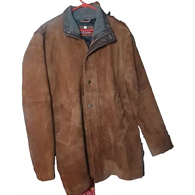 Suede Leather Jacket Coat Longmire Walt Mysteries Brown Robert Sheriff • $40