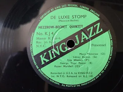 Mezzrow Bechet Quintet - De Luxe Stomp / Perdido Street Stomp - 78 Rpm • $8.71