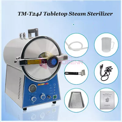  TM-T24J Tabletop Autoclave Steam Sterilizer Dental High Pressure Autoclaves  • £699.99