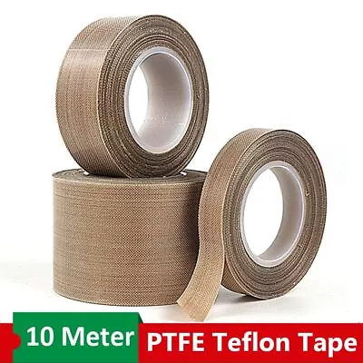 10M Teflon Tape High Temperature Resistant Electrical Self Adhesive Insulating • $8.12