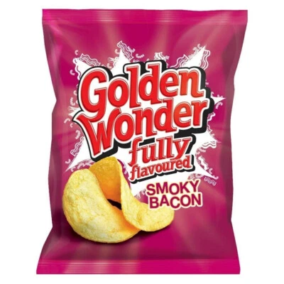 £17.29 • Buy Golden Wonder Crisps Box Of 32 X 32.5g Smoky Bacon NEW STOCK