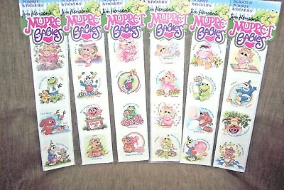 Muppet Babies -jim Henson Scratch & Sniff Stickers: 6 Pks Vintage 1985 25th Yrs • $19.99