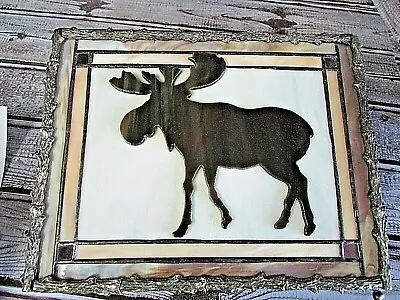  MOOSE Design Stained Glass Large Trinket Jewelry Box 8  X 6 1/4  • $39.99