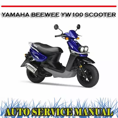 Yamaha Beewee Yw100 Scooter 1999-2003 Workshop Service Parts & Owner Manual~dvd • $14.99