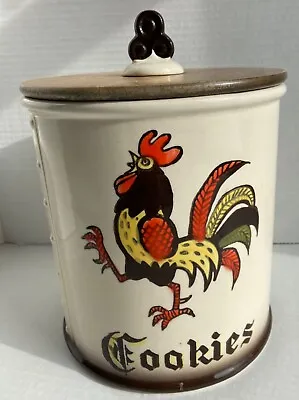 Poppytrail By Metlox Rooster Cookie Jar Vintage Made In USA California • $54.99