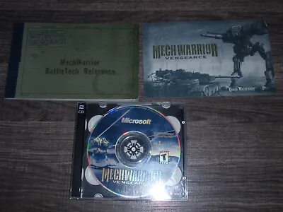 MechWarrior 4 Vengeance PC 2 CDROM Microsoft FASA 2000 For Windows 95/98/Me/2000 • $9