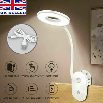 £9.85 • Buy 18 LED USB Clamp Clip On Flexible Desk Light Bed Reading Table Study Night Lamp