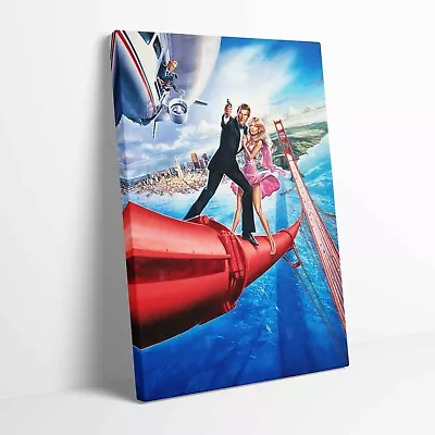 A View To A Kill James Bond 007 Roger Roger Moor Canvas Print Wall Art ~ 5 Sizes • £12.99