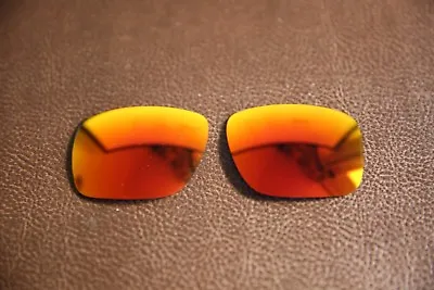 PolarLens POLARIZED Fire Red Iridium Replacement Lenses For-Oakley Holbrook • £12.99