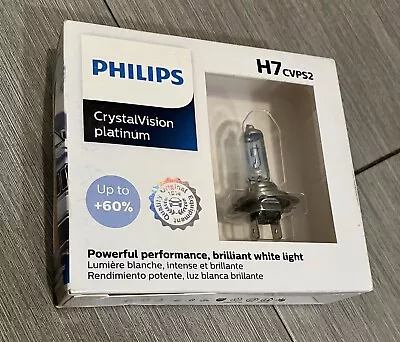 PHILIPS Crystal Vision Platinum H7 • $29.99