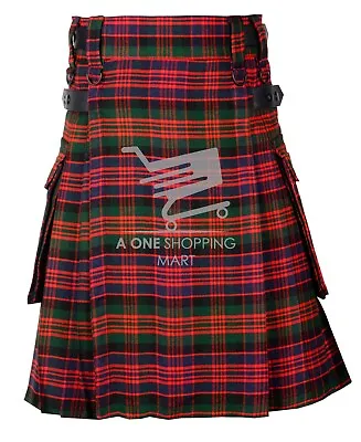 Macdonald - Highland Utility Kilt For Men - Custom Made Scottish Tartan Kilts • $71