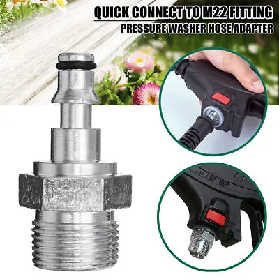 2Pcs Connection Pressure Washer Gun Hose Fitting To M22 Adapter For Lavor VAX • £6.39