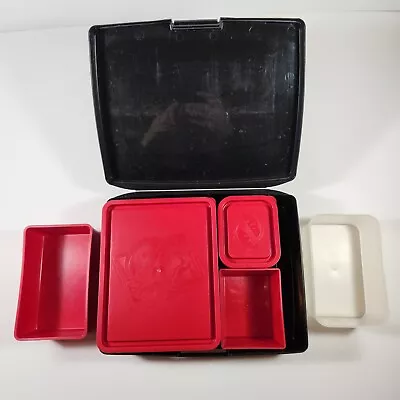 Laptop Lunches Black & Red Bento-ware Bento Lunch Boxes - 8 Pcs • $17.99