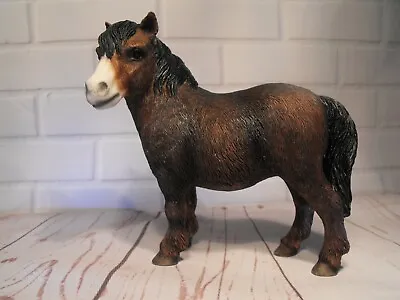 £15.95 • Buy SHETLAND PONY  FIGURE FIGURINE STATUE HORSE Small Brown Pony Horse Gift Present