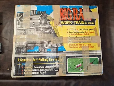 Marx Big Rail Work Train Set  Original Box O Gauge Nice • $85