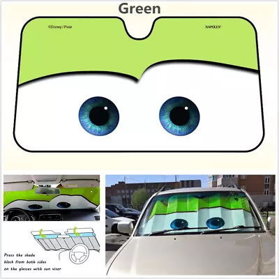 Big Eye Cartoon Car Front Window Sun Shade Visor Windshield Sunshade Block Cover • $22.01