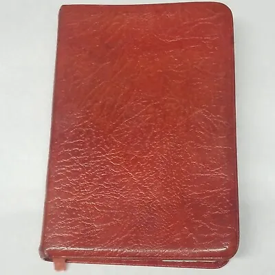 Cambridge Bible Water Buffalo Calfskin Leather RED LETTER CONCORDANCE Maps 1970 • £55.33