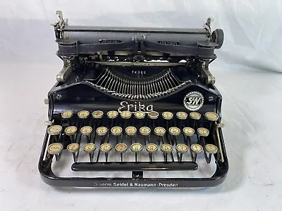 £157.55 • Buy 1920s ERIKA S&N Folding Typewriter Works Perfectly Great Condition