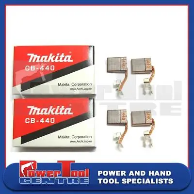 2x Genuine Makita CB440 Carbon Brush Brushes Pair Set BHP451 Drill BTD140 Impact • £6.09